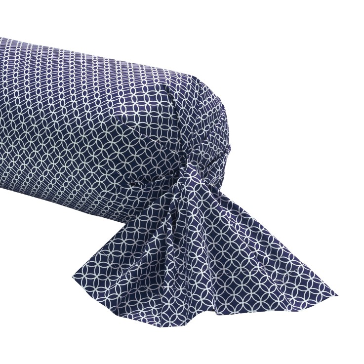 Taie de traversin imprimée en viscose de bambou, CLAUDIA