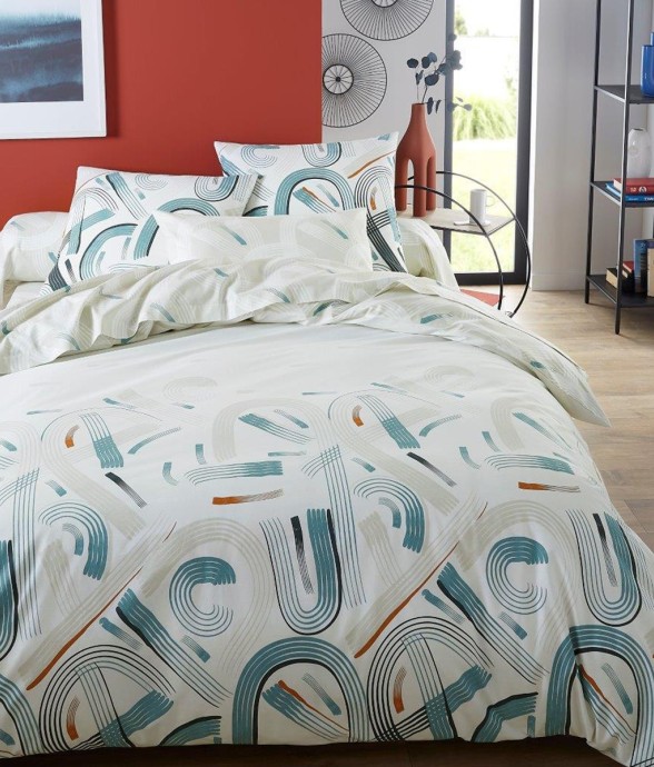 Parure de lit imprimée en...