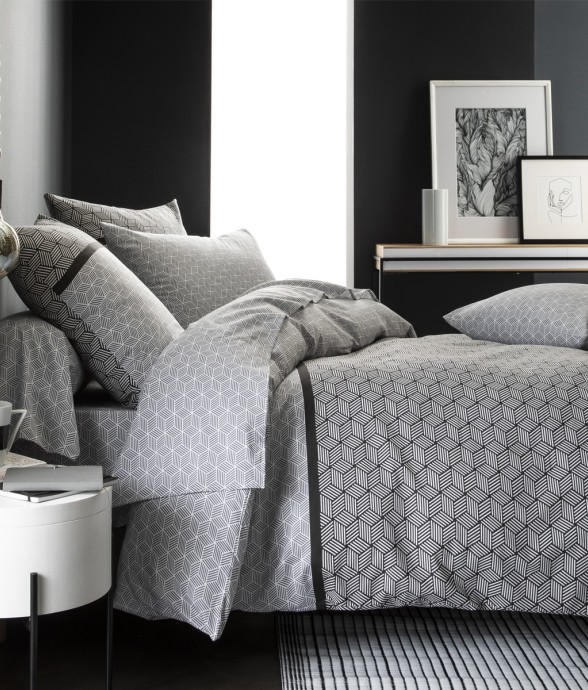 Parure de lit imprimée en...