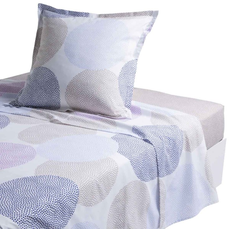 Drap plat imprimé en lyocell, AUGUSTE