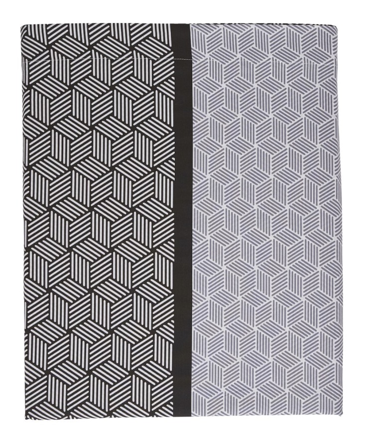 Drap plat imprimé en viscose de bambou, QUENTIN