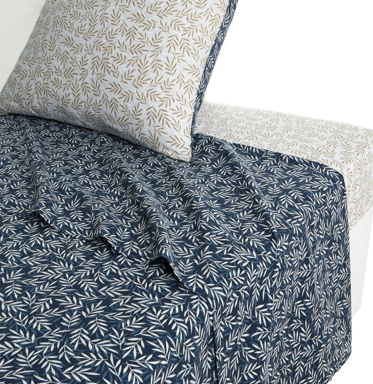 Drap plat imprimé en lyocell, MARGOT