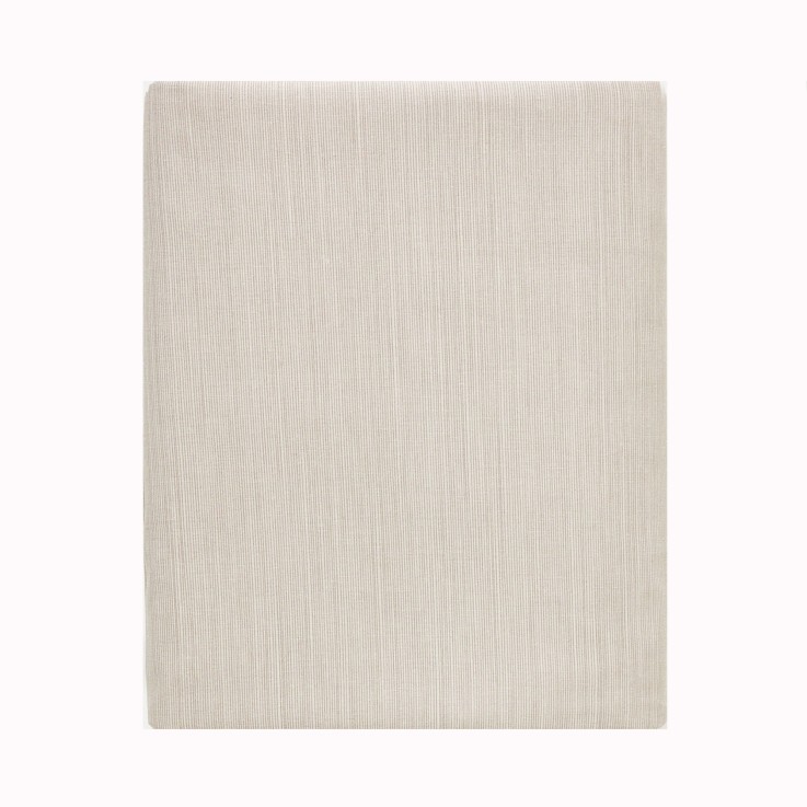 Drap plat fines rayures en viscose de bambou, ÉCORCE