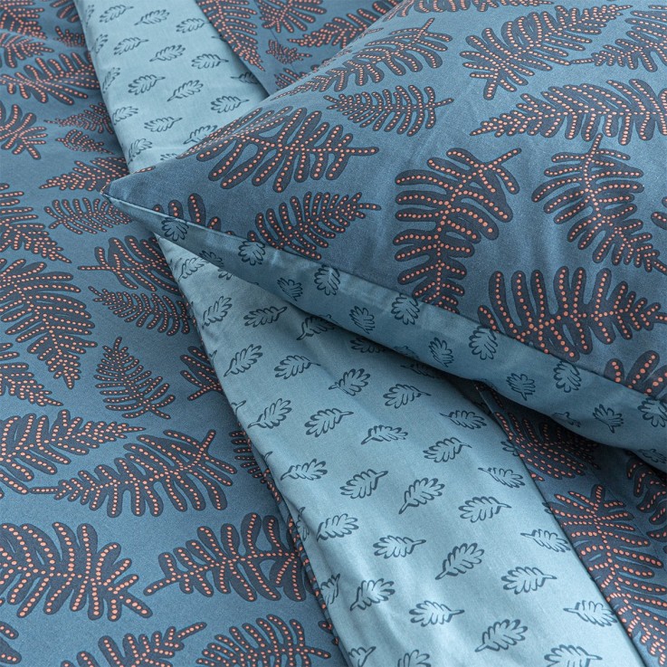 Drap plat imprimé en viscose de bambou, IRIS