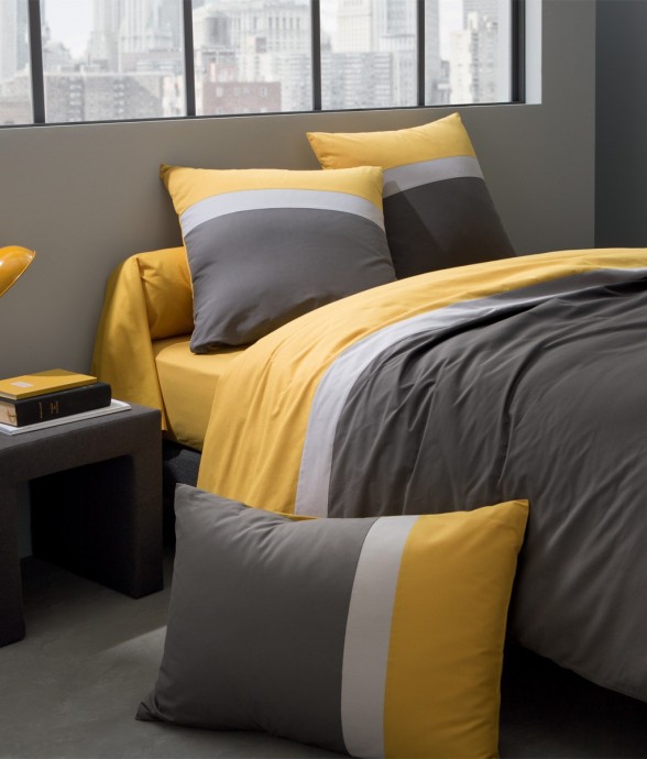 Housse de couette bicolore...