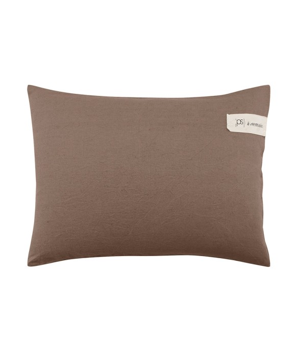 Taie d'oreiller unie en...