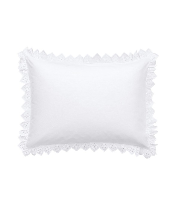 Taie d'oreiller brodée en...