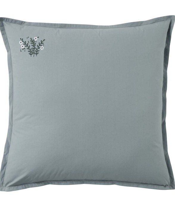 Taie d'oreiller brodée en...