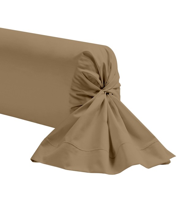 Taie de traversin unie en...