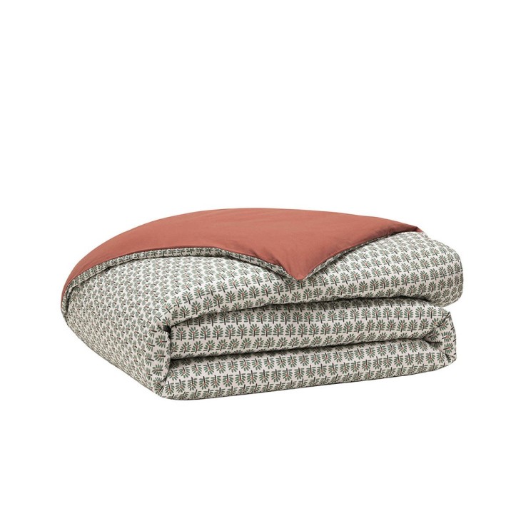 Parure de lit imprimée en coton, taies rectangulaires, PALMAE