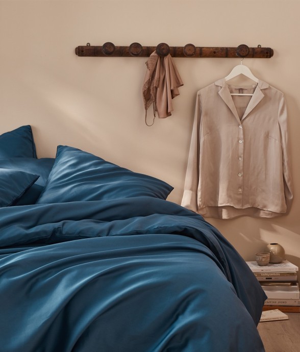 Parure de lit unie Housse...