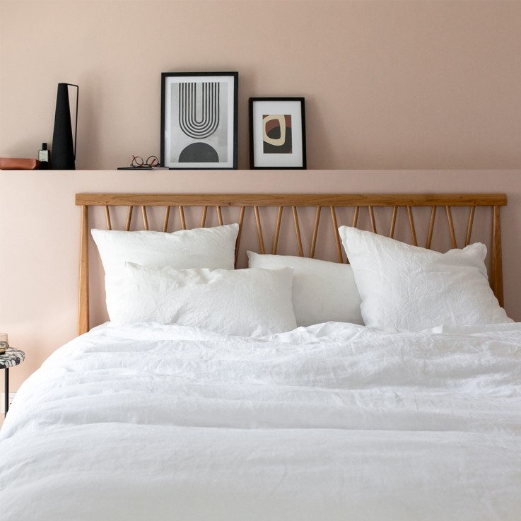 Parure de lit Housse de couette + 2 taies rectangulaires, FLEUR DE SEL