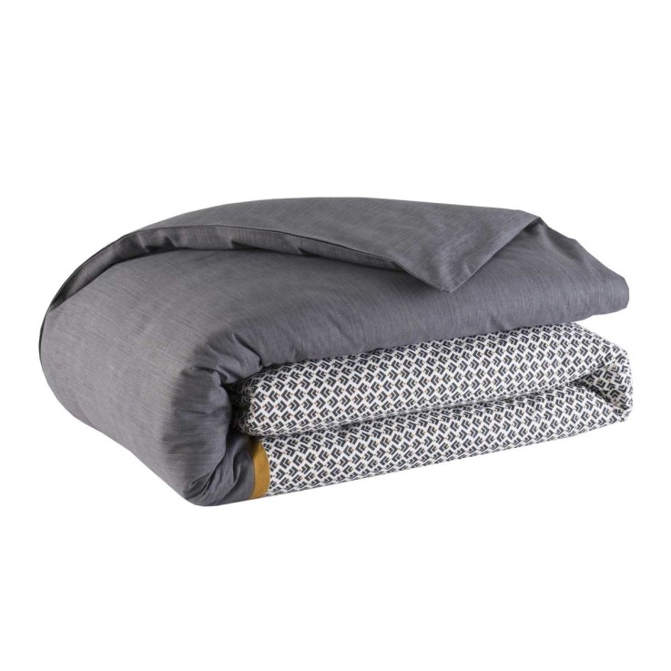 Parure de lit imprimée en viscose de bambou, taies carrées, JULES