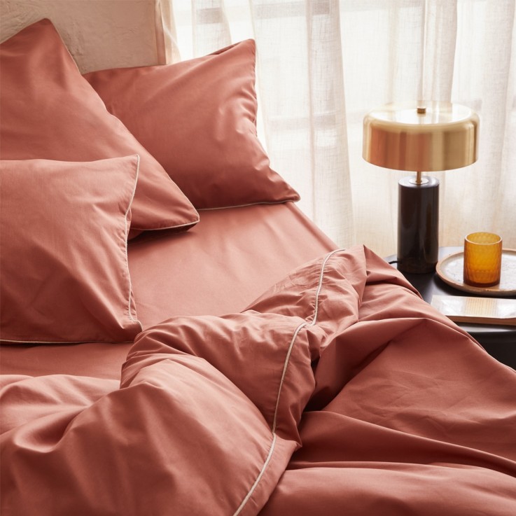 Parure de lit Housse de couette + 1 taie carrée, AURORE