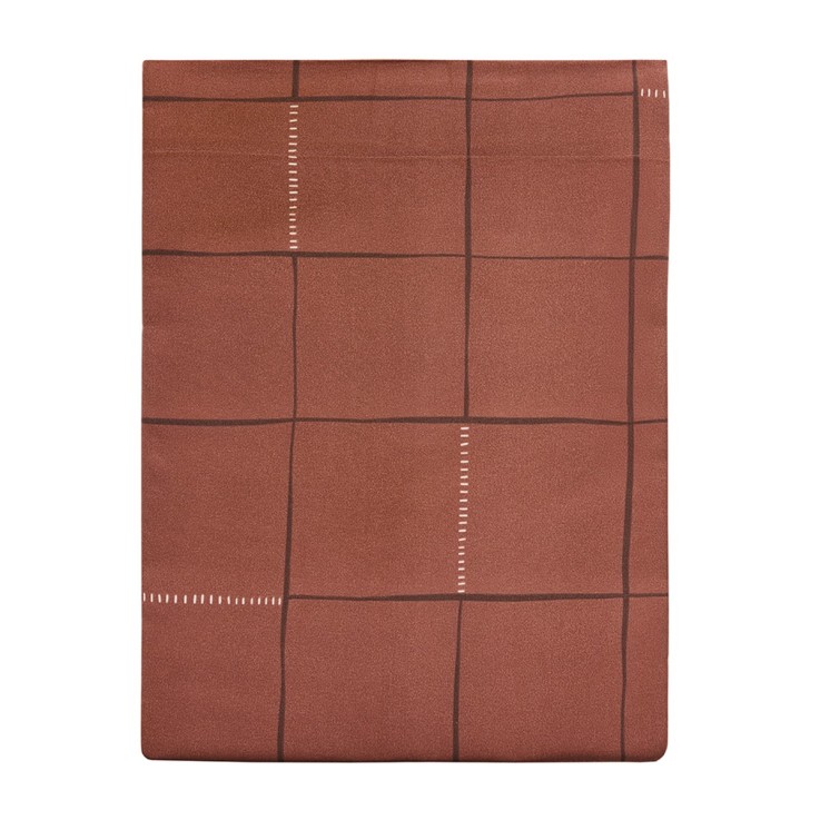 Drap plat imprimé en polyester recyclé, DIEGO