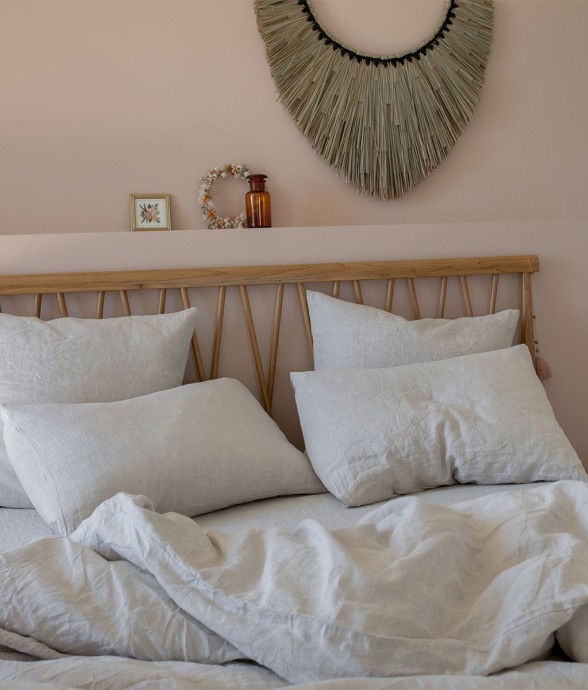 Housse de couette unie en...