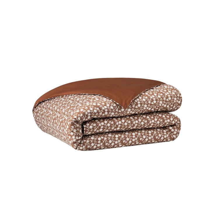 Housse de couette imprimée en satin de coton, ÉTÉ INDIEN