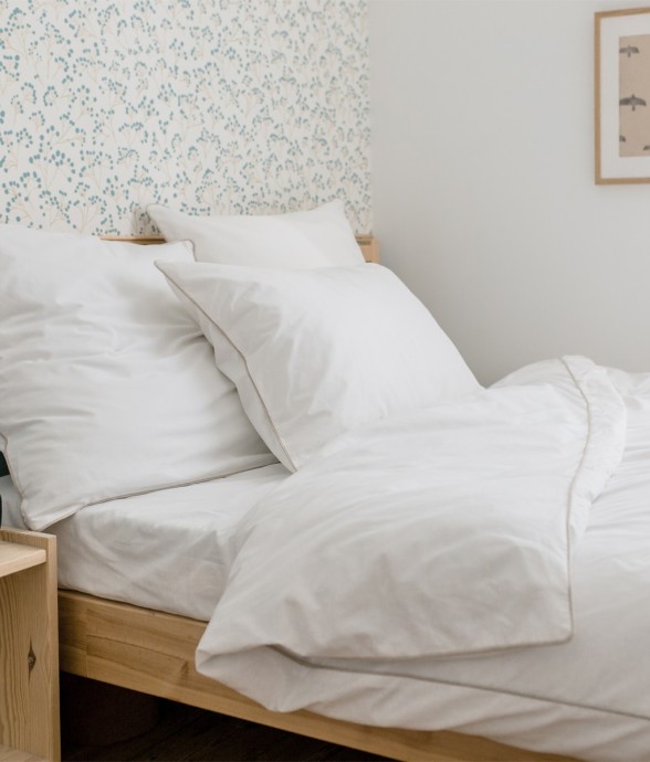 Housse de couette unie en...