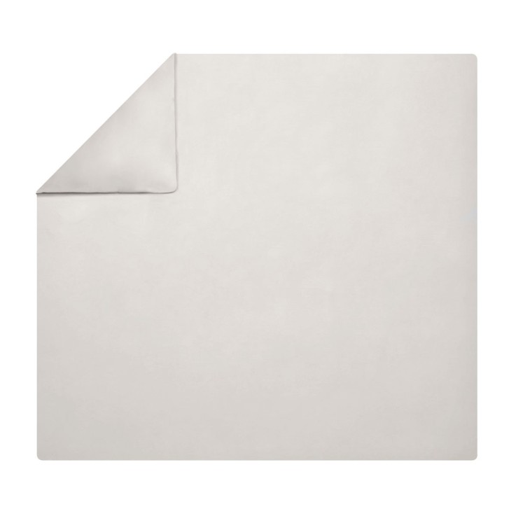 Housse de couette unie en percale de coton lavée, ALBÂTRE