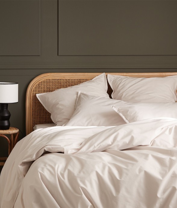 Housse de couette unie en...