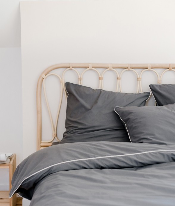 Housse de couette unie en...