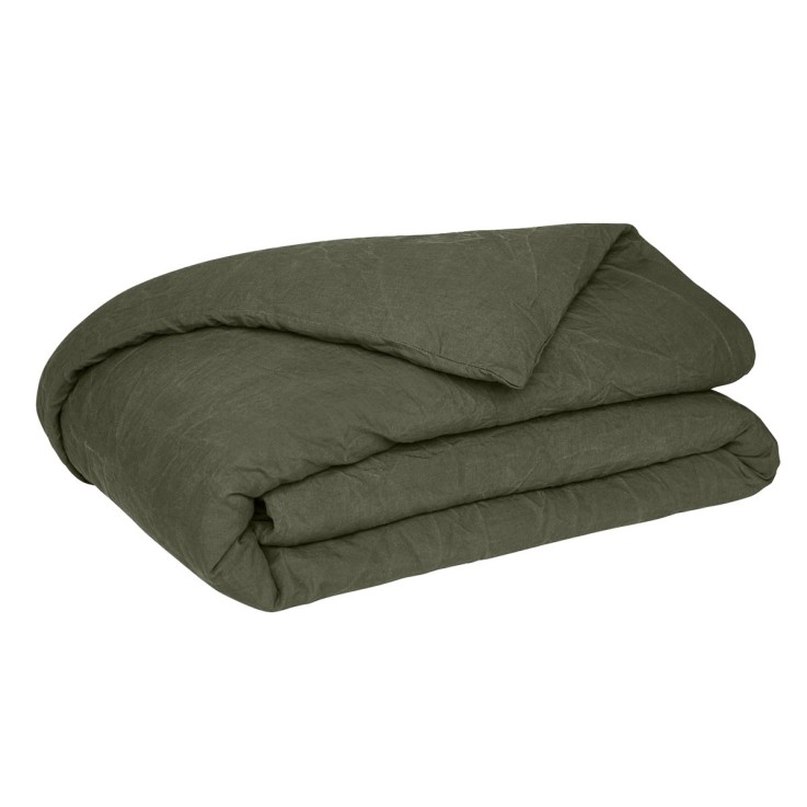 Housse de couette unie en lin, ROMARIN