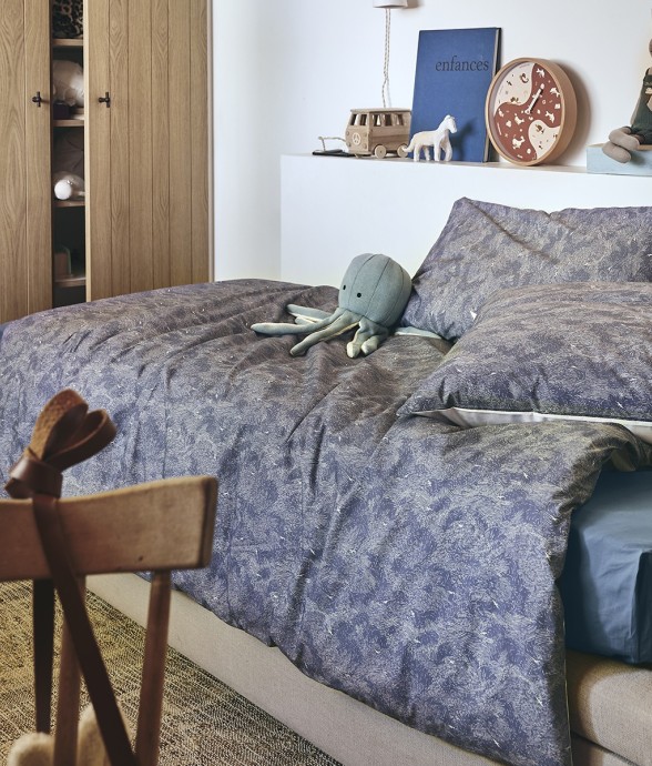 Housse de couette unie en...