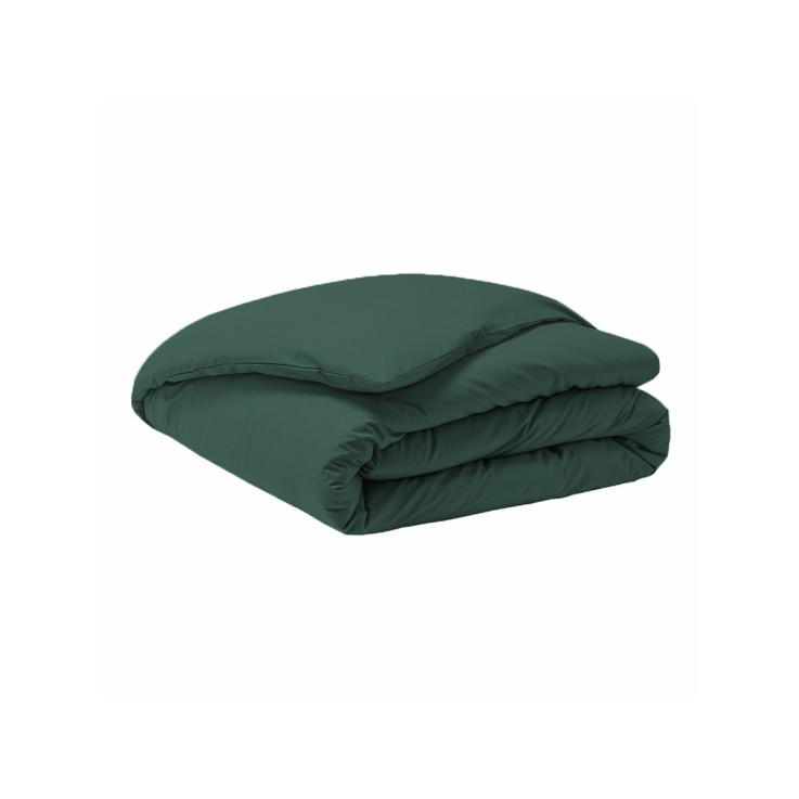 Parure de lit unie en percale de coton, taies carrées, PREMIÈRE