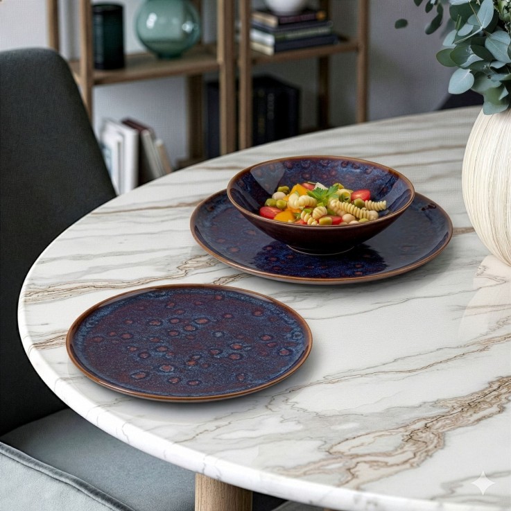 Service Yumi 18 pièces en porcelaine