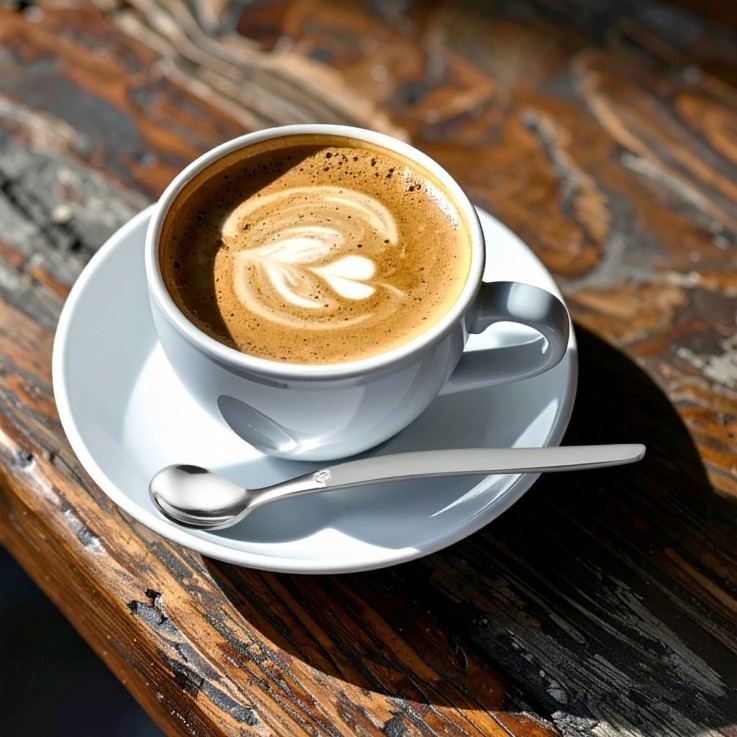 Set 6 cuillères expresso moka Jet Sablé en inox