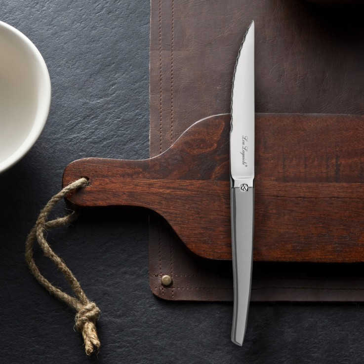 Coffret 6 couteaux steak Jet Sablé en inox