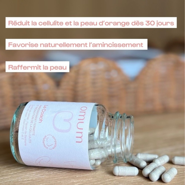Complément alimentaire Minceur, Cellulite, Fermeté Le Coach (60 gélules) Vegan