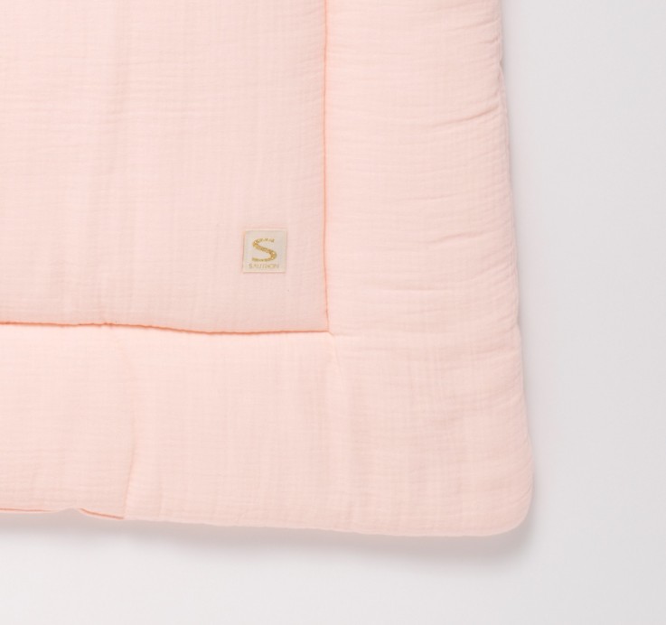 Grand tapis de jeu en double gaze de coton