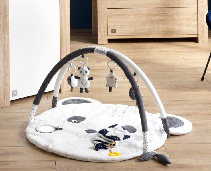 Tapis d'éveil Chao Chao en velours blanc