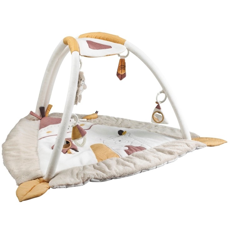 Tapis d'éveil Tipi bébé Timouki en polyester beige