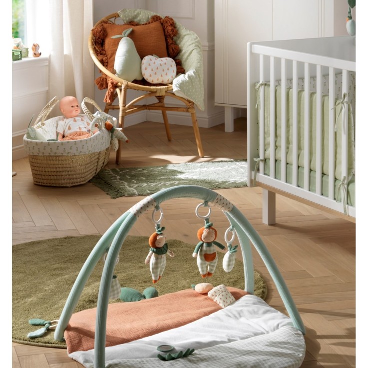 Tapis d'éveil Botanica en velours Vert