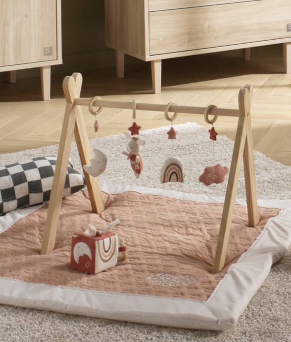 Grand tapis de jeu en coton...