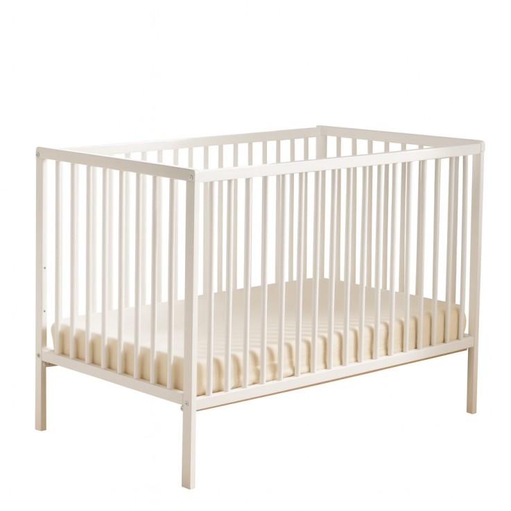 Chambre complète bébé avec lit 120x60cm à barreauxet commode à langer 3 tiroirs
