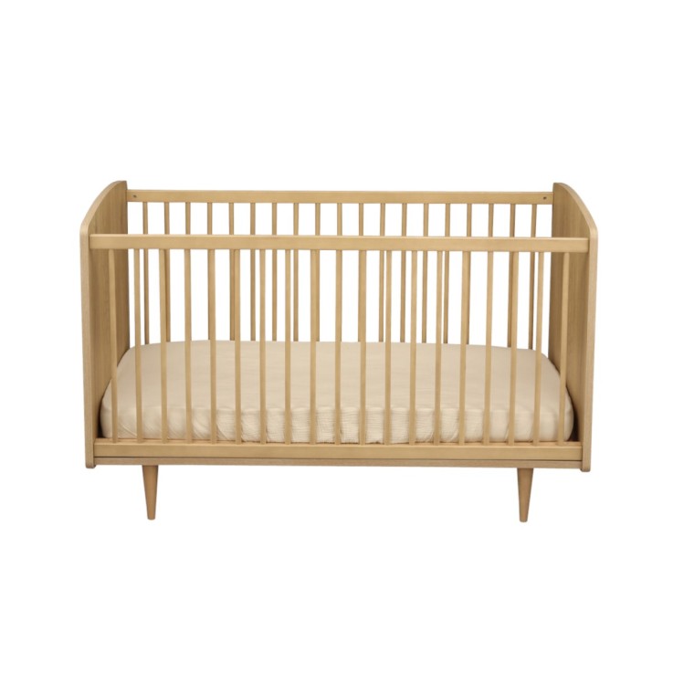 Lit bébé évolutif 70x140 - Little Big Bed en bois décor chêne vintage
