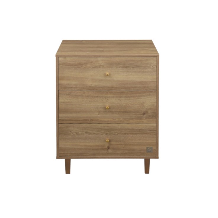 Lit combiné 120x60 évolutif en 90x190 décor bois chêne mokka