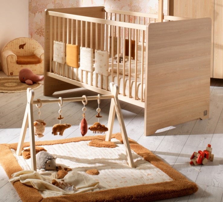 Arche d'éveil bois avec 4 jouets