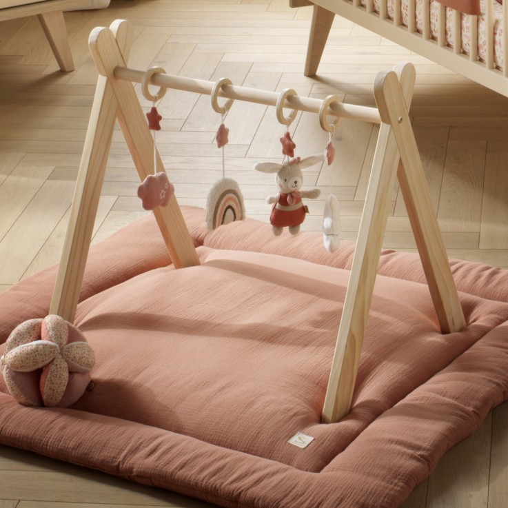 Arche d'éveil bois avec 4 jouets