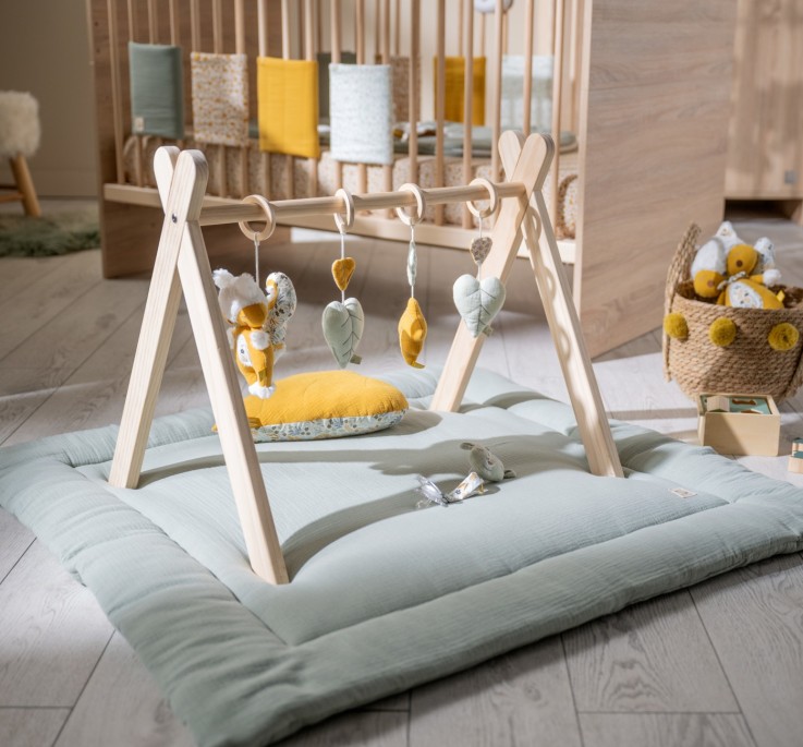 Arche d'éveil bois avec 4 jouets