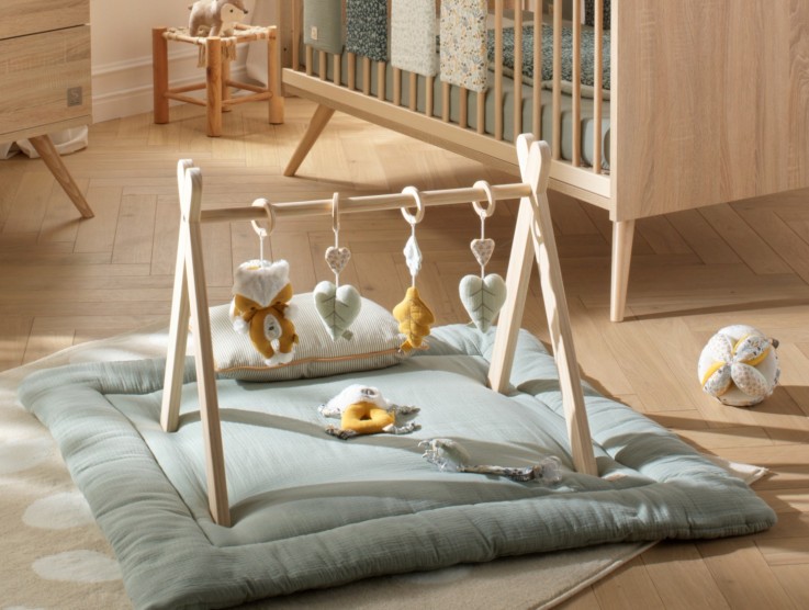 Arche d'éveil bois avec 4 jouets