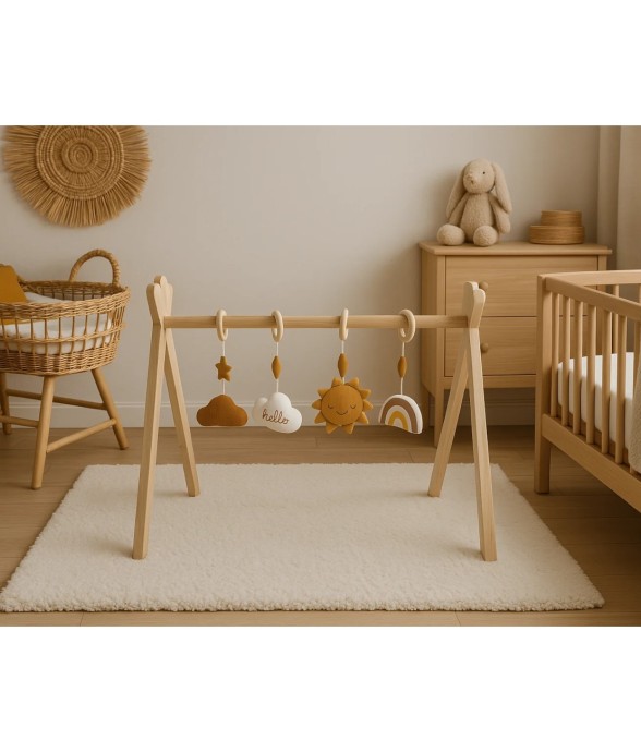 Arche d'éveil bois avec 4...