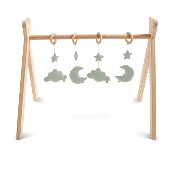 Arche d'éveil bois avec 4 jouets