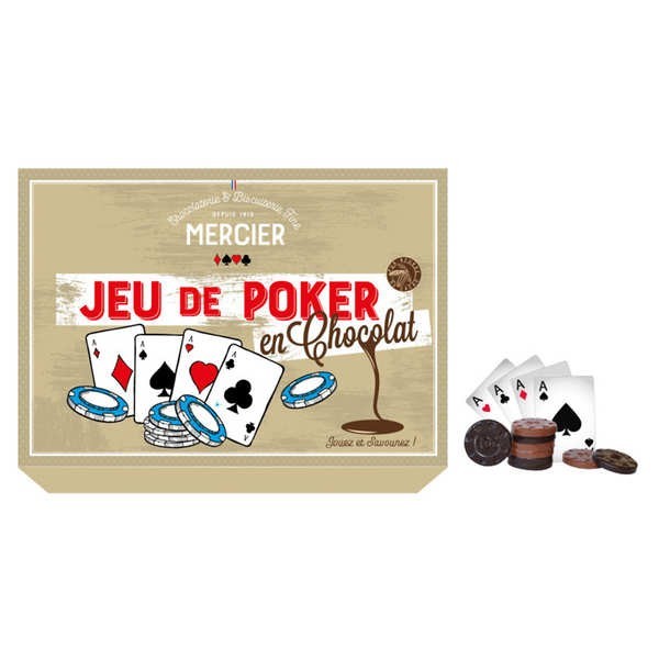 Jeu de poker en chocolat - Boîte de 250g