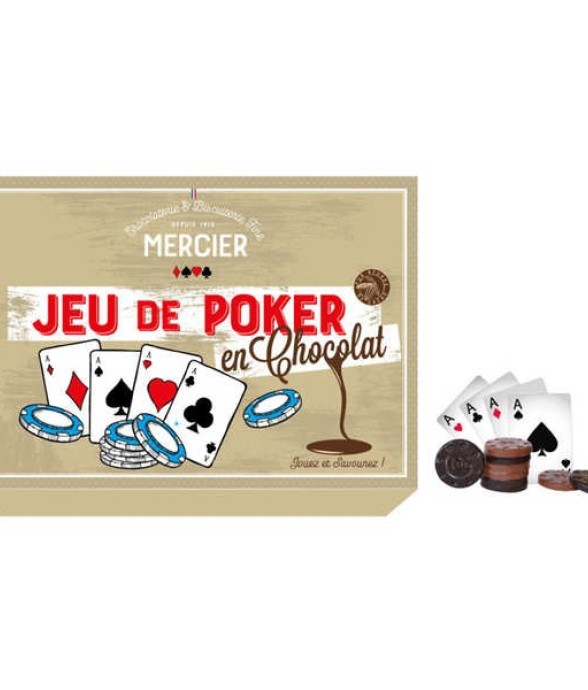 Jeu de poker en chocolat -...