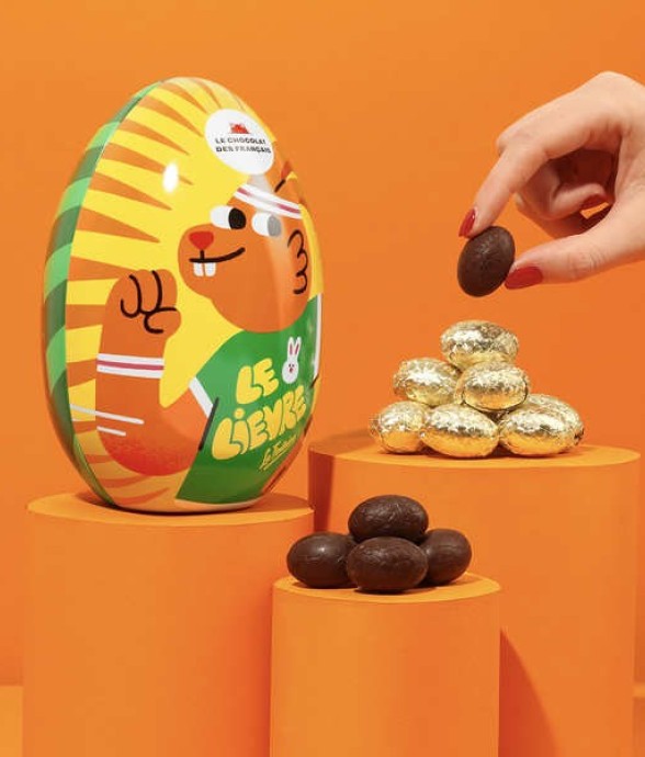 Œuf métal le Lièvre et la...