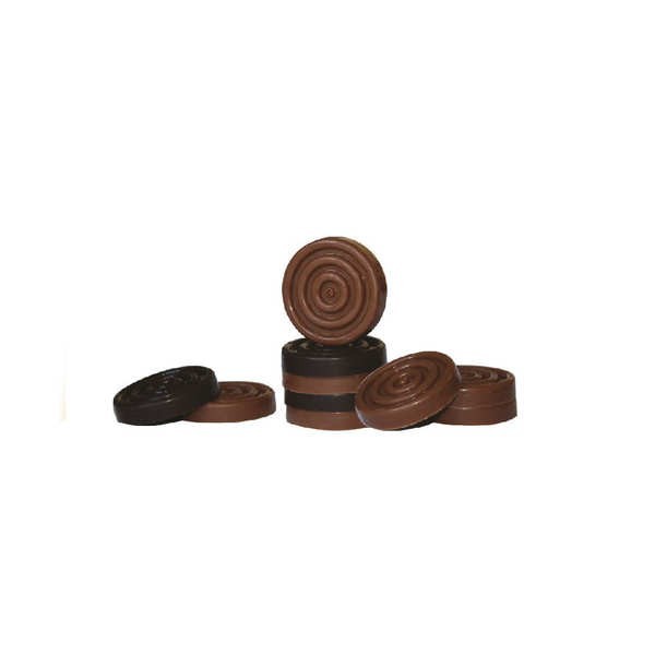 Jeu de dames en chocolat - Boîte de 260g